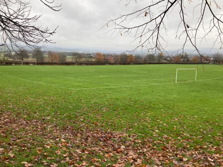  - Nov 23 - Council mark out 2 pitches on bottom section of playing field