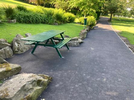  - Parks centre paths resurfaced and new picnic benches installed